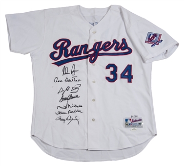 300-Win Club Signed Jersey – 7 Signatures (MLB Authenticated & PSA/DNA)